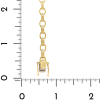 18K Yellow Gold Radiant Cut Diamond Linked Bracelet