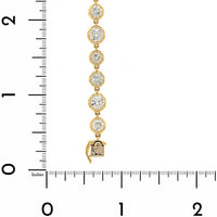 18K Yellow Gold Round Diamond Astor Tennis Bracelet
