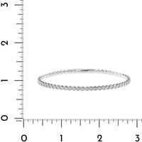 18K White Gold Flexible Hexagon Diamond Tennis Bracelet