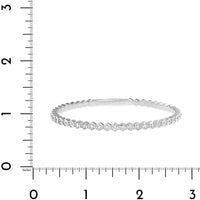 18K White Gold Flexible Hexagon Diamond Tennis Bracelet