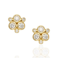 Temple St. Clair 18K Yellow Gold Classic Trio Earring with Diamond