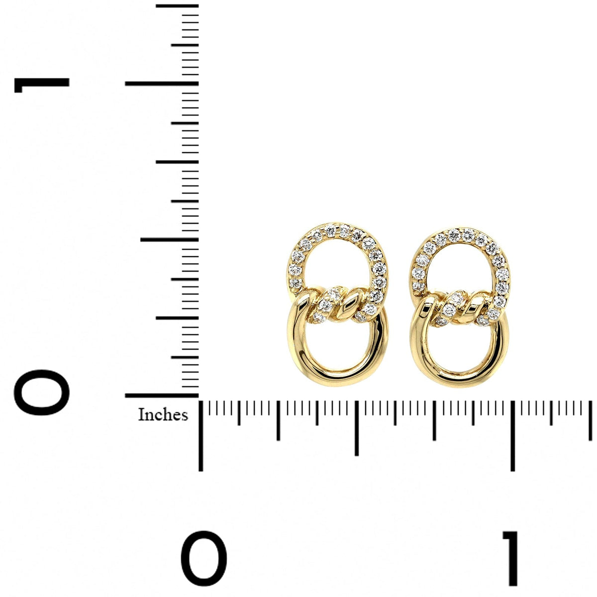 Roberto Coin 18K Yellow Gold Cialoma Diamond Earrings