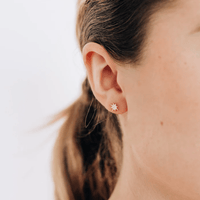 Anzie 14K Yellow Gold North Star Stud Earrings