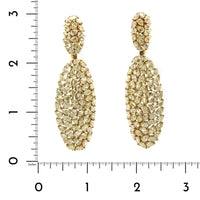 Etho Maria 18K Yellow Gold and Yellow Diamond Double Drop Earrings