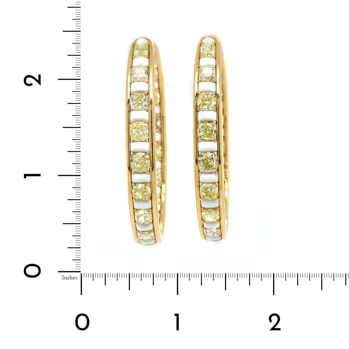 Etho Maria 18K Yellow Gold and Diamond Hoop Earrings