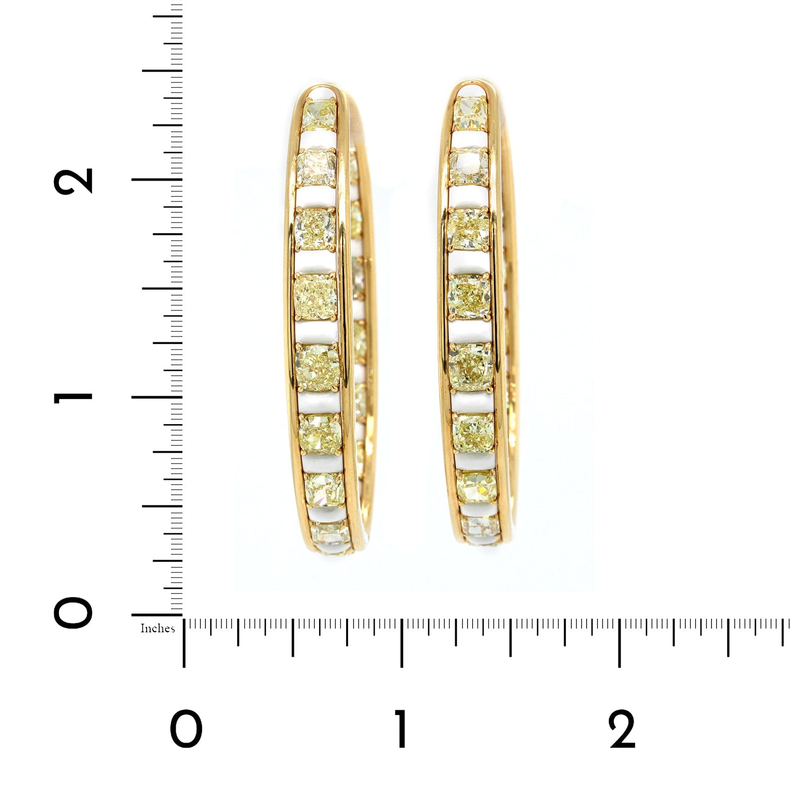 Etho Maria 18K Yellow Gold and Diamond Hoop Earrings