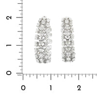 Etho Maria 18K White Gold and Diamond Hoop Earrings