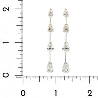 Etho Maria 18K White Gold Pear Shaped Diamond Drop Earrings