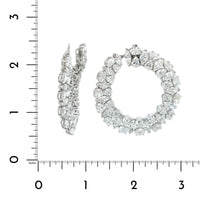 Etho Maria 18K White Gold Diamond Hoops