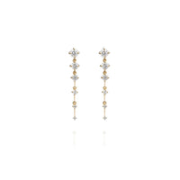 Fernando Jorge 18K Yellow Gold Diamond Short Sequence Earrings