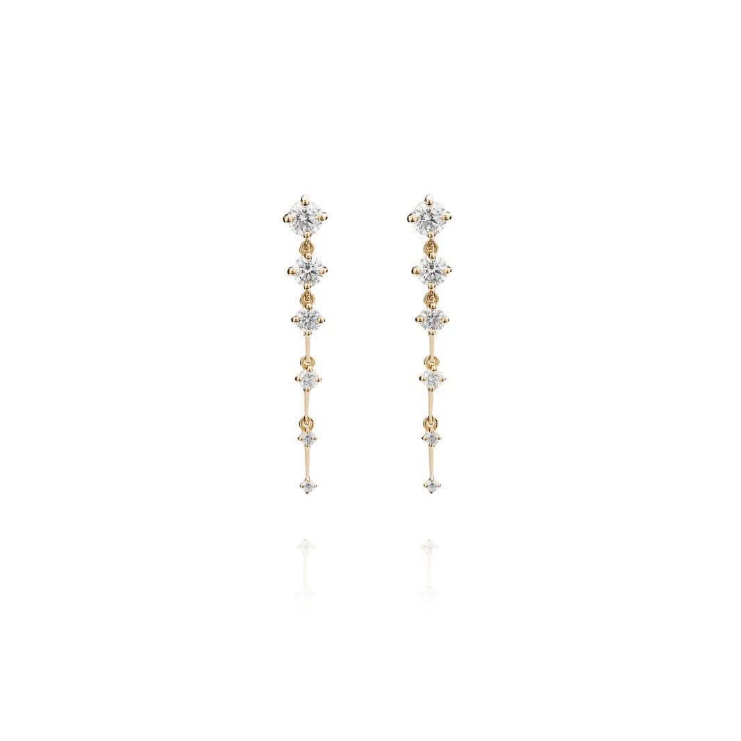 Fernando Jorge 18K Yellow Gold Diamond Short Sequence Earrings