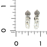 Eclat Jewels 18K White Gold & Platinum Briolette Diamond Drop Earrings