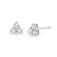 Anita Ko 18K White Gold Large Trillion Diamond Studs