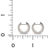 Roberto Coin 18K White Gold Pois Mois Luna Diamond Huggie Earrings