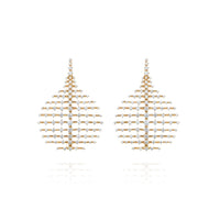 Fernando Jorge 18K Yellow Gold and Diamond Small Disco Drop Earrings