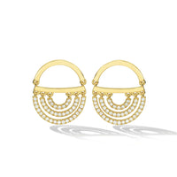 Cadar 18K Yellow Gold Diamond Twin Drop Earrings