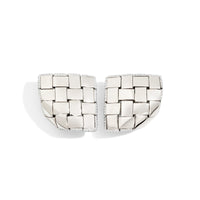 Vhernier 18K White Gold Diamond Woven Earrings