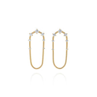 Fernando Jorge 18K Yellow Gold and Diamond Short Chain Drop Earrings