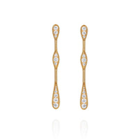 Fernando Jorge 18K Yellow Gold and Diamond Fluid Drop Earrings