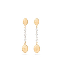 Marco Bicego Siviglia 18K Yellow Gold Rose Cut Diamond Drop Earrings