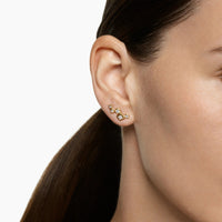 Petite Modern Renaissance® Climber Earrings 18K Yellow Gold with Diamonds, 15mm