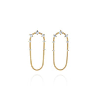 Fernando Jorge 18K Yellow Gold and Diamond Short Chain Drop Earrings