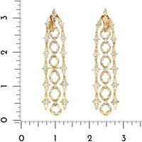 Etho Maria 18K Yellow Gold Marquise and Pear Shaped Yellow Diamond Drop Earrings