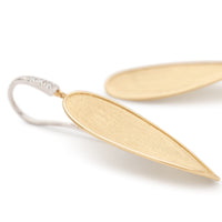 Marco Bicego 18K Yellow Gold Lunaria Twist Diamond Drop Earrings