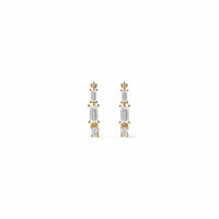 Fernando Jorge 18K Yellow Gold Baguette Diamond Ascent Lobe Earrings