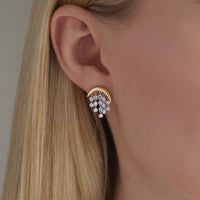 Emily P. Wheeler 18K Yellow Gold Baby Fringe Diamond Drop Earrings
