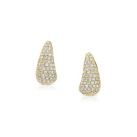 Anita Ko 18K Yellow Gold Small Pave Diamond Claw Stud Earrings