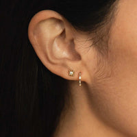 Zoe Chicco 14K Yellow Gold Tiny Bead Diamond Starburst Stud Earrings