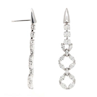 Etho Maria 18K White Gold Multi Shaped Diamond Drop Earrings