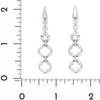 Etho Maria 18K White Gold Multi Shaped Diamond Drop Earrings