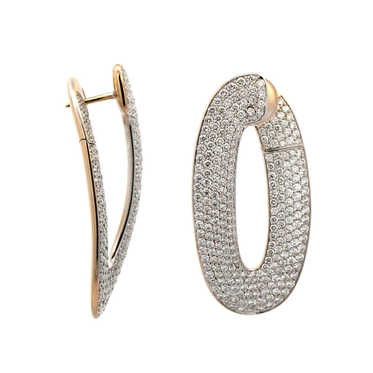 Vhernier 18K White Gold Diamond Olimpia Earrings