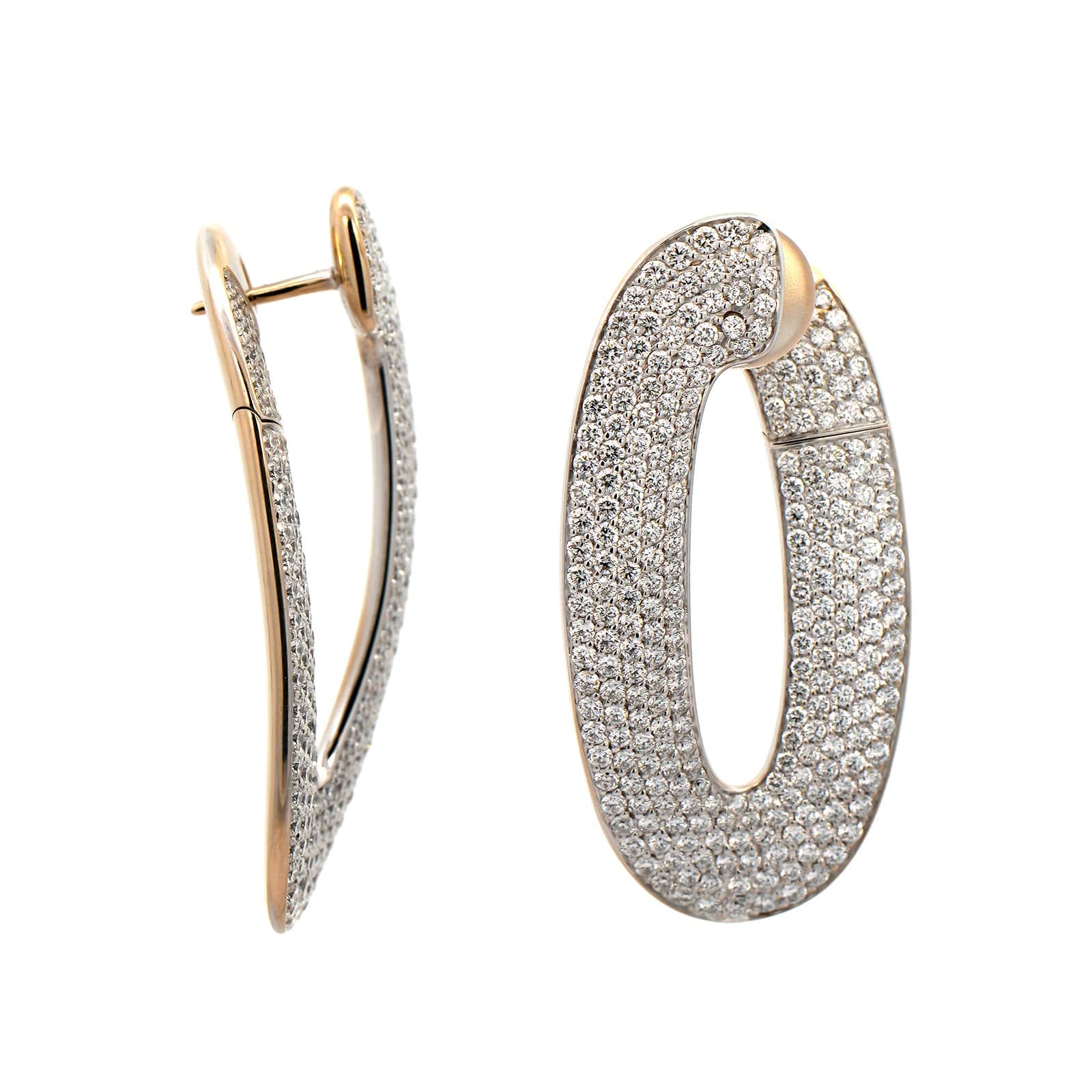 Vhernier 18K White Gold Diamond Olimpia Earrings