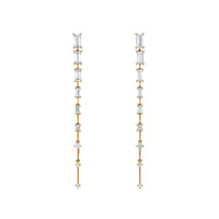 Fernando Jorge 18K Yellow Gold Baguette Diamond Ascent Drop Earrings