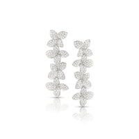 Pasquale Bruni 18K White Gold Diamond Goddess Garden Earrings