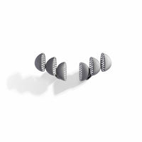 Vhernier Titanium Eclisse Diamond Clip On Earrings