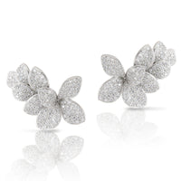 Pasquale Bruni 18K White Gold Diamond Giardini Secreti Climber Earrings