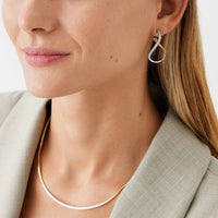 Marco Bicego Marrakech 18K Yellow and White Gold Diamond Twisted Hoops
