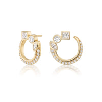 Sorellina 18K Yellow Gold Mini Monroe Diamond Earrings