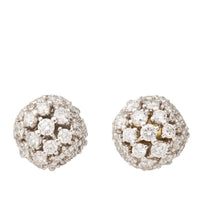 Marco Bicego Africa Alta 18K Yellow and White Gold Diamond Bead Stud Earrings