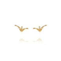 Fernando Jorge 18K Yellow Gold Fluid Lobe Diamond Earrings