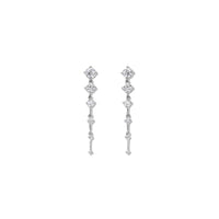 Fernando Jorge 18K White Gold and Diamond Short Sequence Drop Earrings