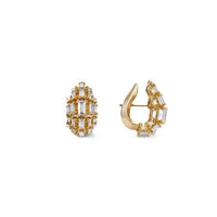Fernando Jorge 18K Yellow Gold and Diamond Vertex Lobe Earrings