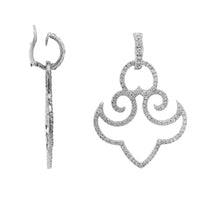 Eclat Jewels 18K White Gold Diamond Chandelier Earrings