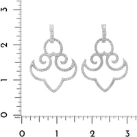 Eclat Jewels 18K White Gold Diamond Chandelier Earrings