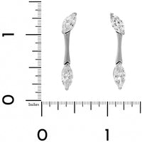 Etho Maria 18K White Gold Marquise Shaped Diamond Drop Earrings