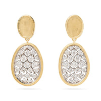 Marco Bicego 18K Yellow Gold Lunaria Alta Diamond Drop Earrings
